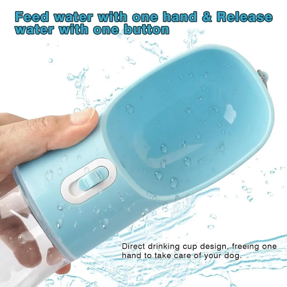 Portable Dog Water Bottle with Feeder
