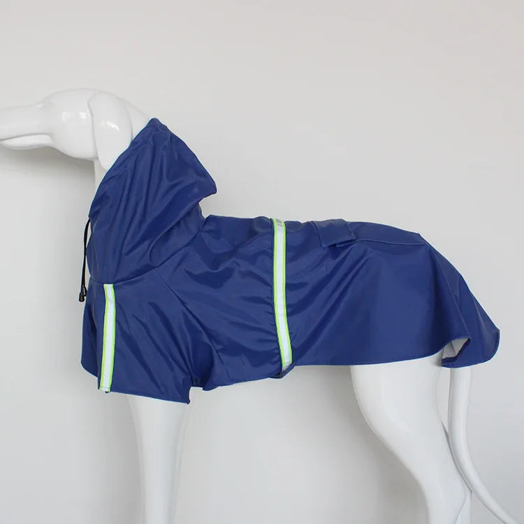 Reflective Stripe Raincoat for Large Dogs