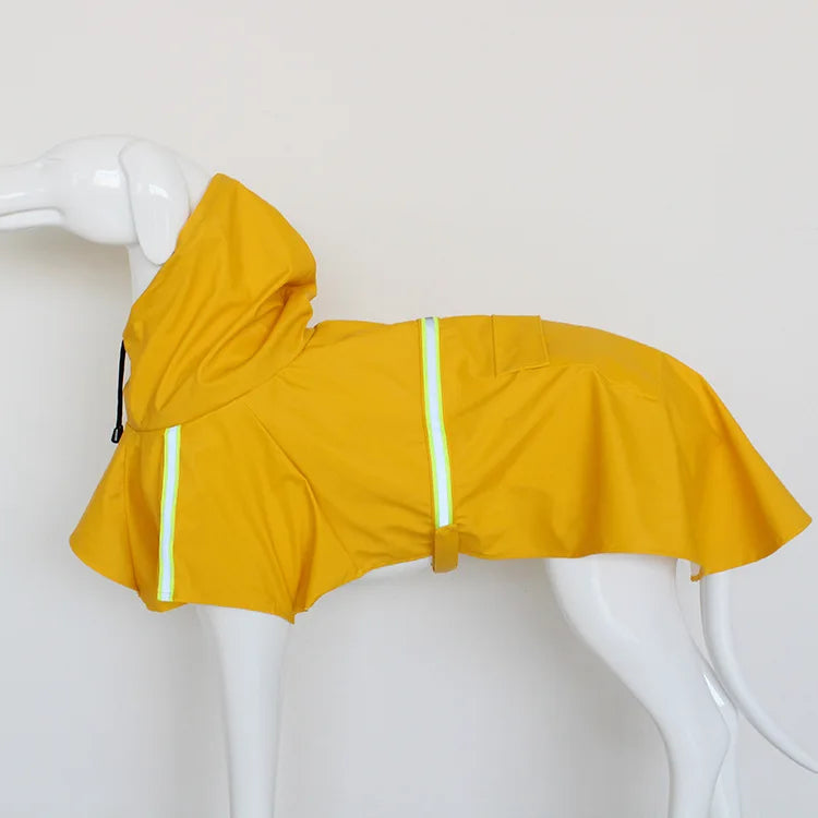 Reflective Stripe Raincoat for Large Dogs