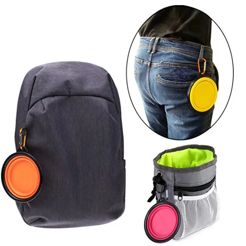 Portable Folding Pet Food Water Bowl