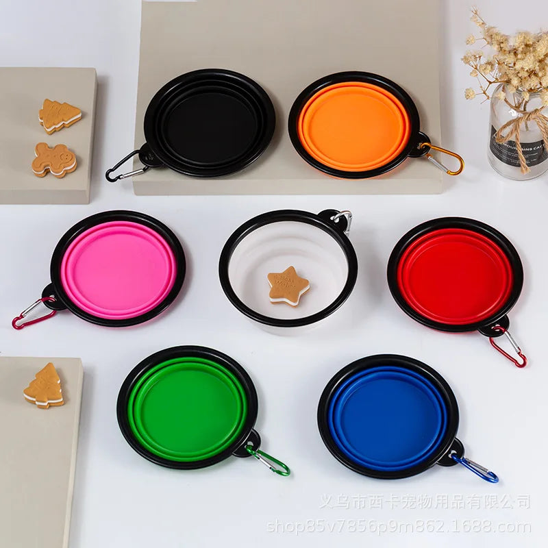 Portable Folding Pet Food Water Bowl