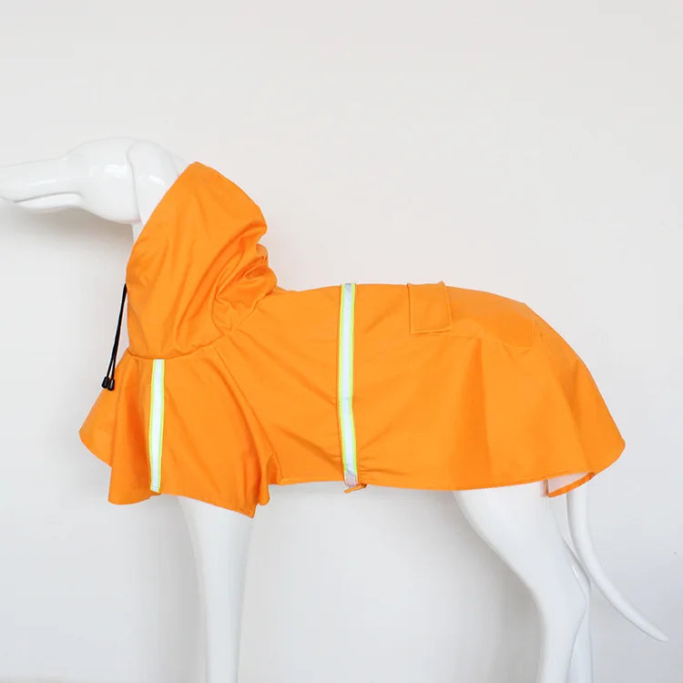 Reflective Stripe Raincoat for Large Dogs