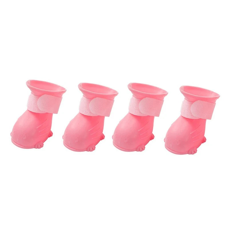 Rubber Rain Shoes for Dogs Cats