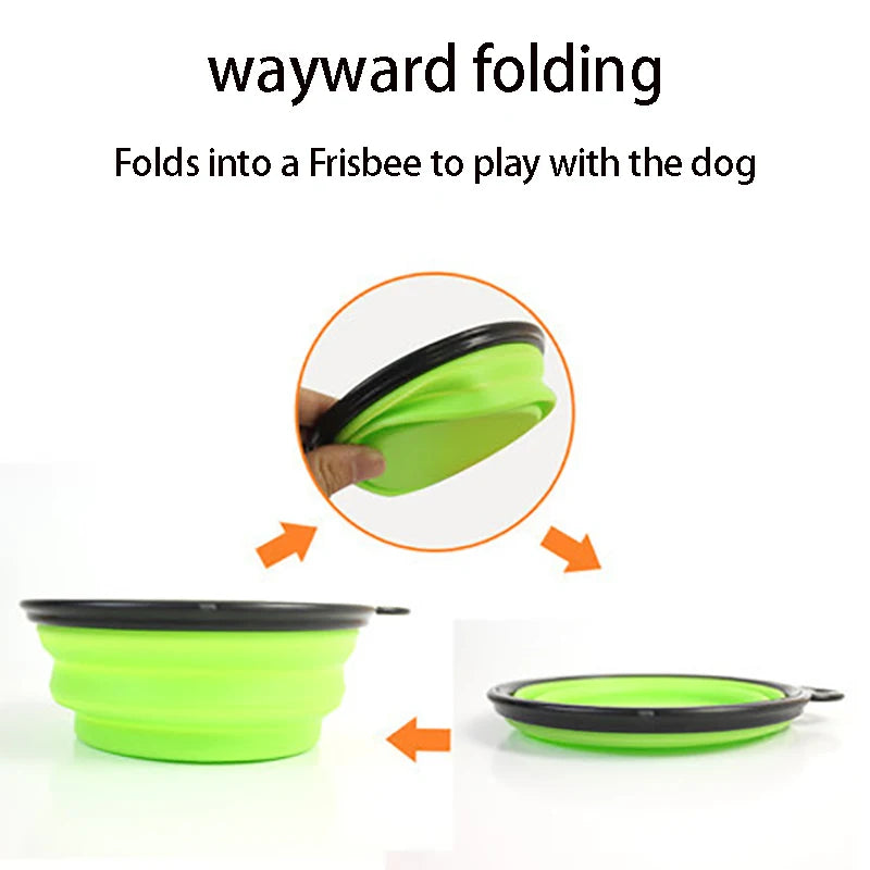 Portable Folding Pet Food Water Bowl