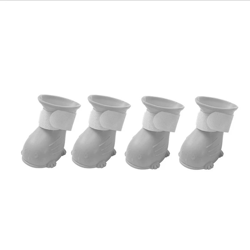 Rubber Rain Shoes for Dogs Cats