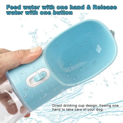 Portable Dog Water Bottle with Feeder