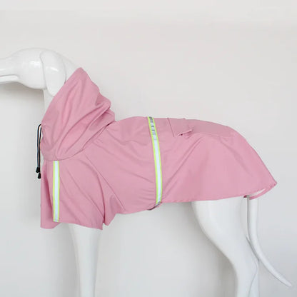 Reflective Stripe Raincoat for Large Dogs