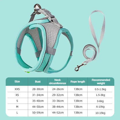 Breathable Adjustable Pet Harness for Dogs